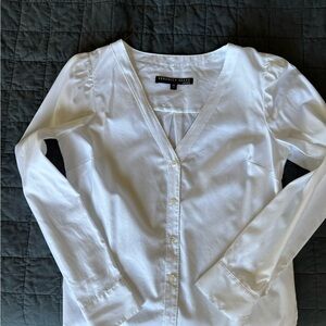 Veronica Beard Crisp White Blouse